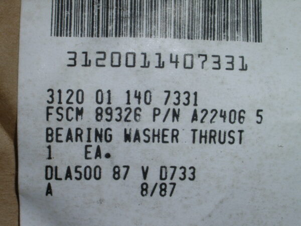 BEARING PN A22406 5 - Image 3