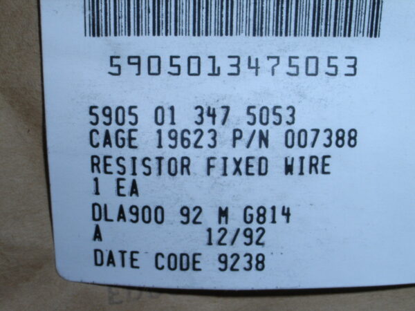 RESISTOR PN 007388 - Image 5