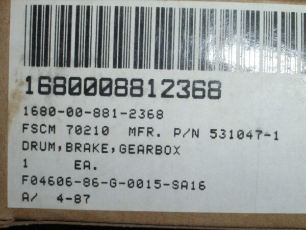 DRUM BRAKE  PN 531047-1 - Image 4