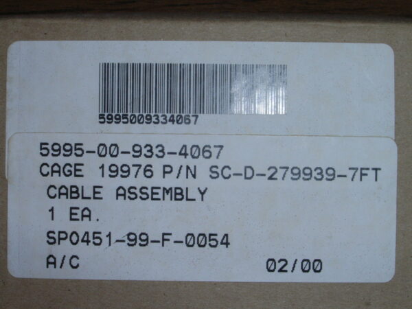 CORD ASSEMBLY P/N SC-D-279939-7FT - Image 5