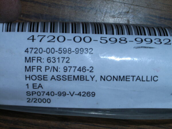 HOSE ASSY NONMETAL P/N 97746-2 - Image 7