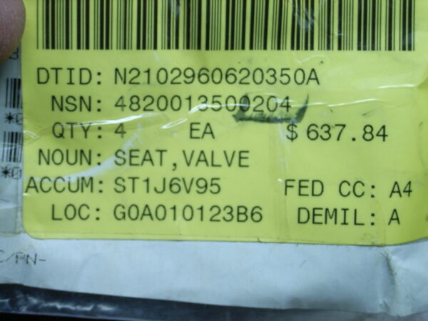 SEAT VALVE  PN 211057709 - Image 5