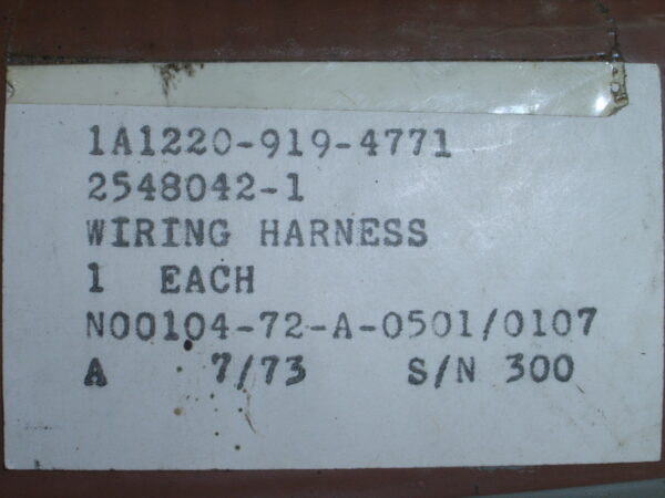 WIRING HARNESS PN 2548042-1 - Image 4