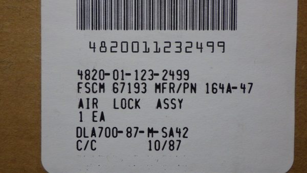 VALVE,AIR LOCK ASSY P/N 164A-47 - Image 7