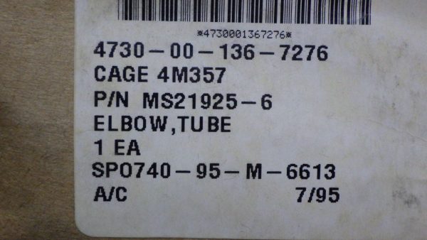 ELBOW TUBE P/N MS21925-6 - Image 4