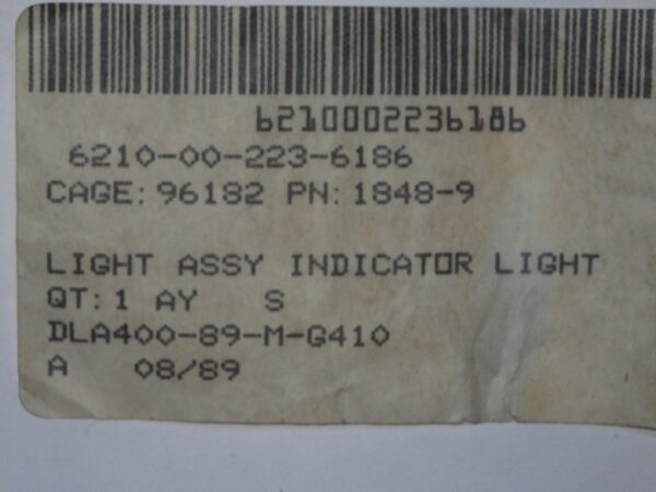 LIGHT ASSY P/N 1848-9 - Image 2